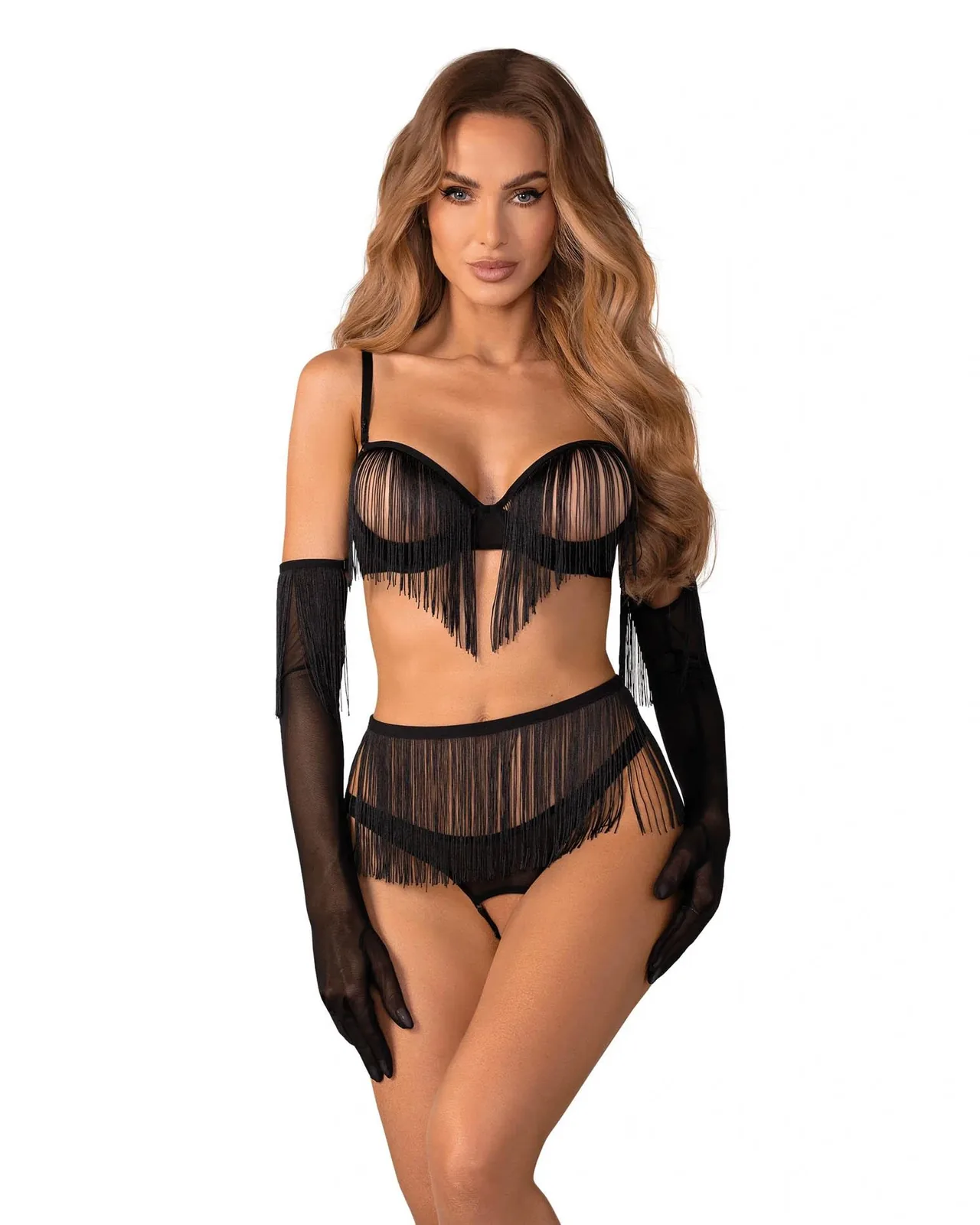 Rossay Black 4-Piece Open Set L/XL