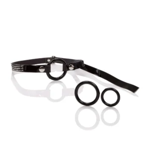 Calexotics Open Ring Gag Black Adjustable Strap