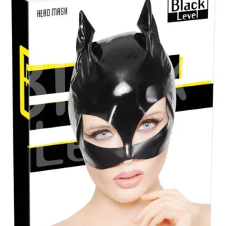 Black Level Vinyl Cat Mask S-L Patent Finish