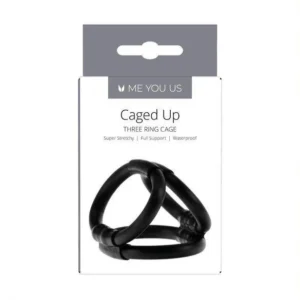Ring- Me You Us Caged Up Cock Cage Black