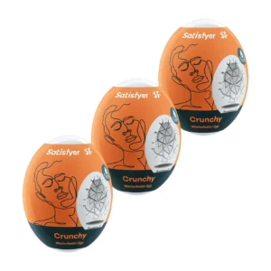 Satisfyer Masturbator Eggs Crunchy – Set of 3 Masturbators