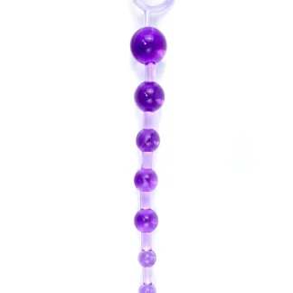 Plug/Beads - Jelly Anal 10 Beads Purple