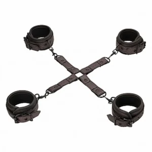 Ouch! Elegant Hogtie — Bondage Kit, Titanium Grey