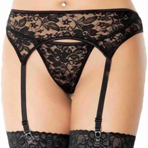 SoftLine Collection 3310 - Black Garter Belt S/M