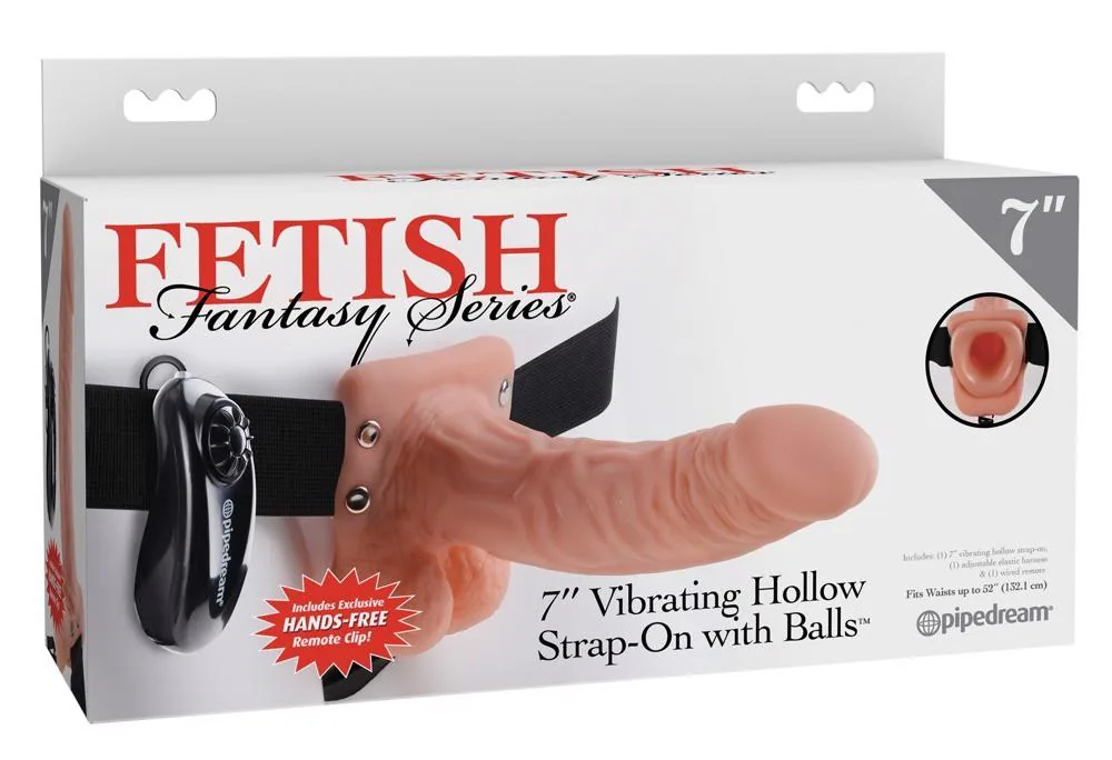 Fetish Fantasy Series Vibrating Hollow — Hollow Strap-On 18.9 cm