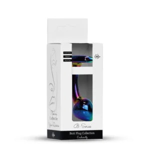 B - Series HeavyFun Plug-Jewellery Multicolour Curved S — Metal Anal Plug