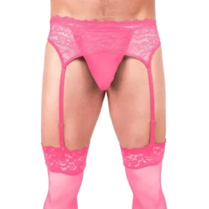 Prowler Pink Lace Garter Set Xlarge