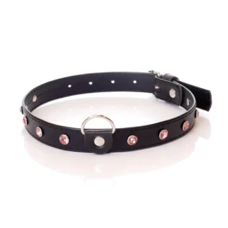 Fetish B - Series Collar - 2 cm Pink Crystal