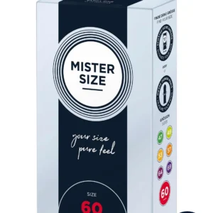 MISTER SIZE 60mm Natural — Ultra-Thin Condoms, 10 Pcs.