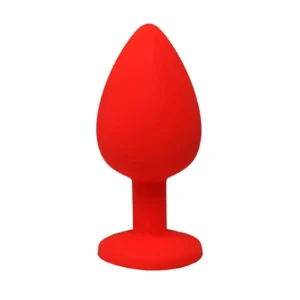 Fantasy Red Medium — Anal Plug with White Crystal