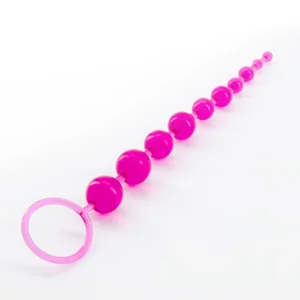 Crushious 10 Bead Anal Chain Pink — Anal Beads Chain with 10 Beads
