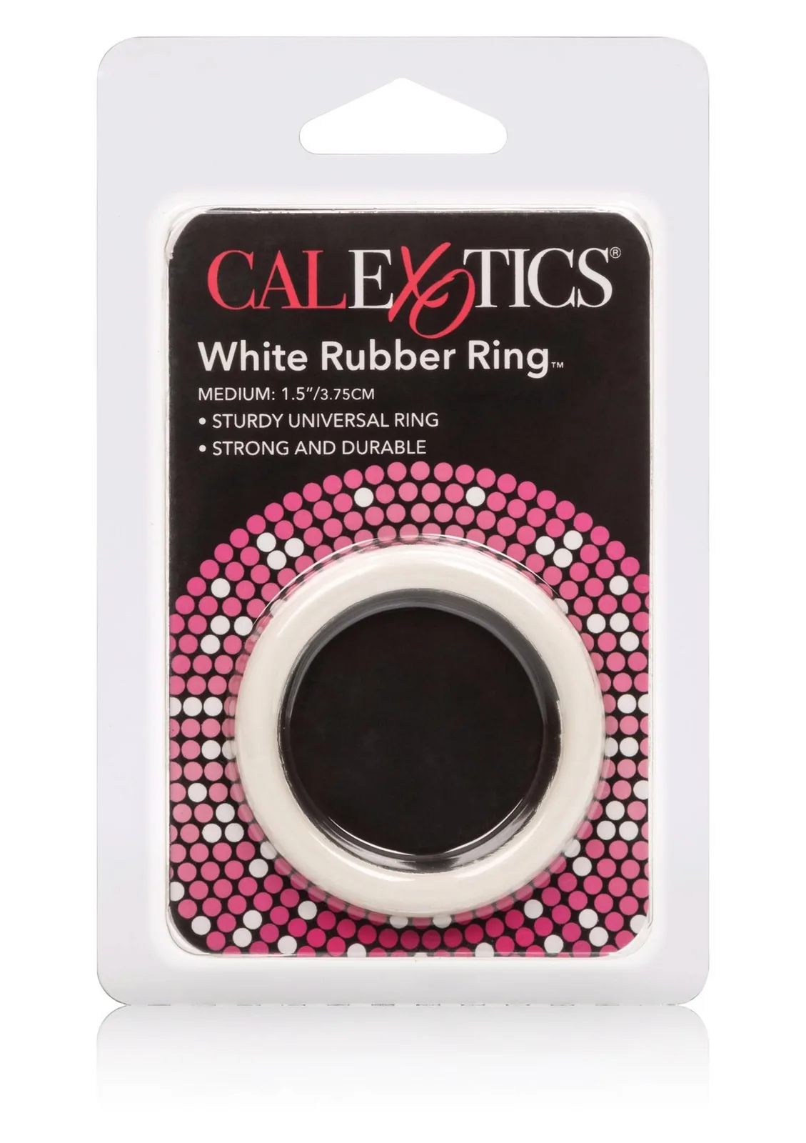 CalExotics Rubber Ring Medium — White Penis Ring