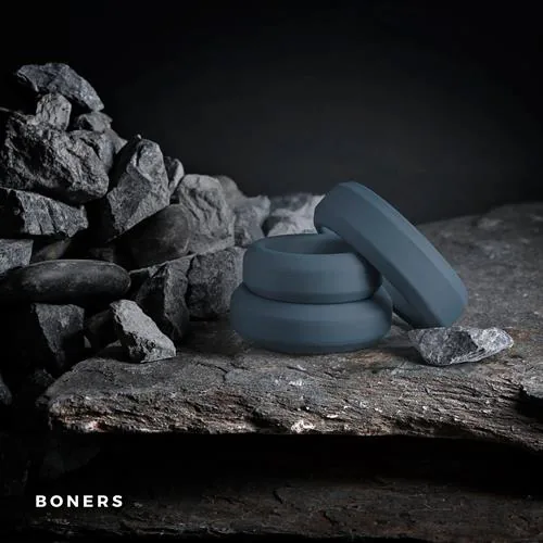Boners 3 Ring Kit — Set of Silicone Penis Rings