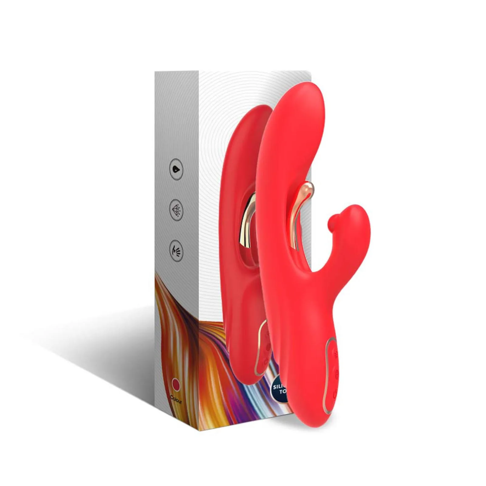 B - Series Joy Nirvana Red — Rabbit Vibrator with Three-Point Vibration
