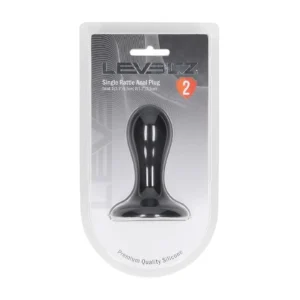 Levelz Single Rattle S — Black Liquid Silicone Anal Plug