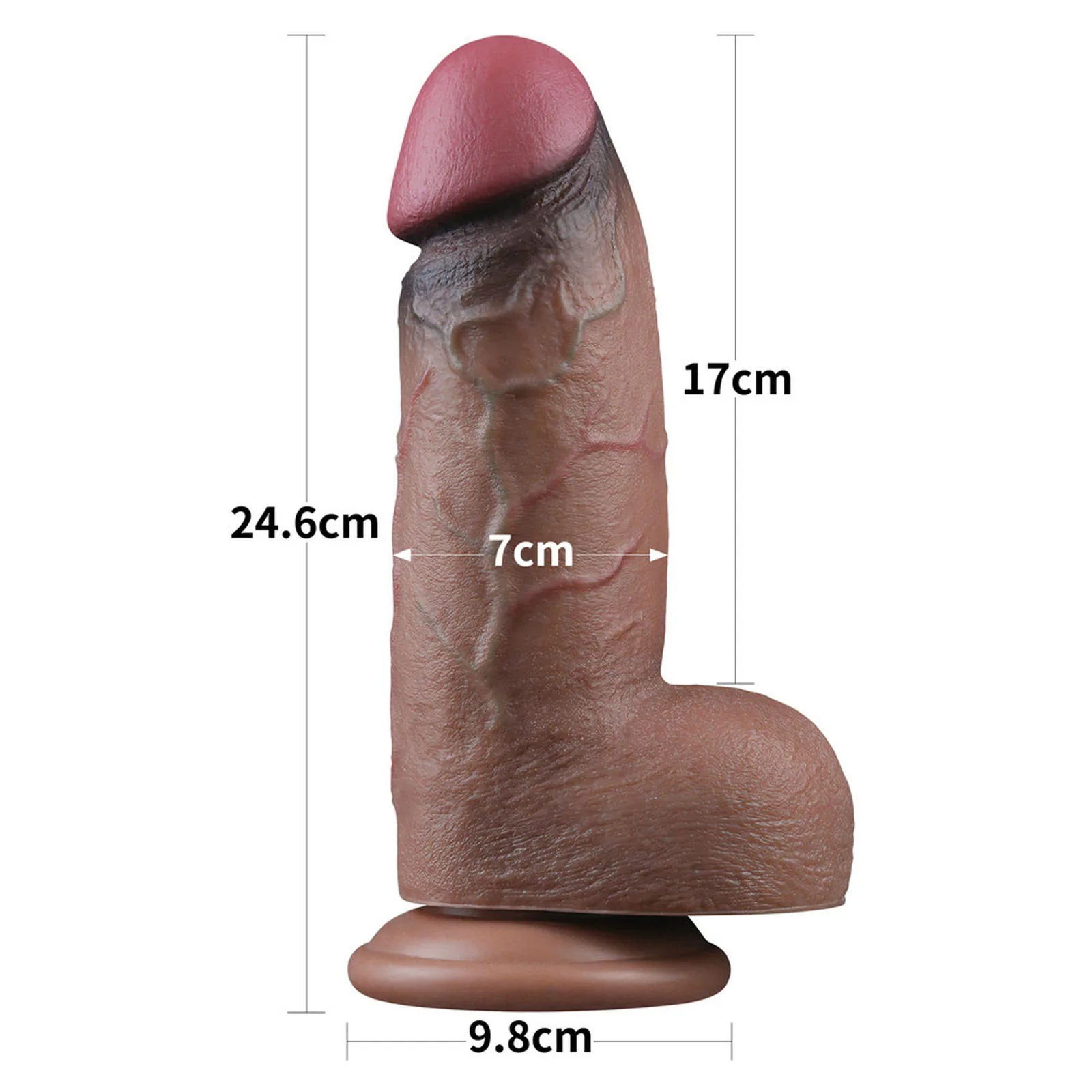9.5 Dual Layered Silicone Cock XXL - Image 3