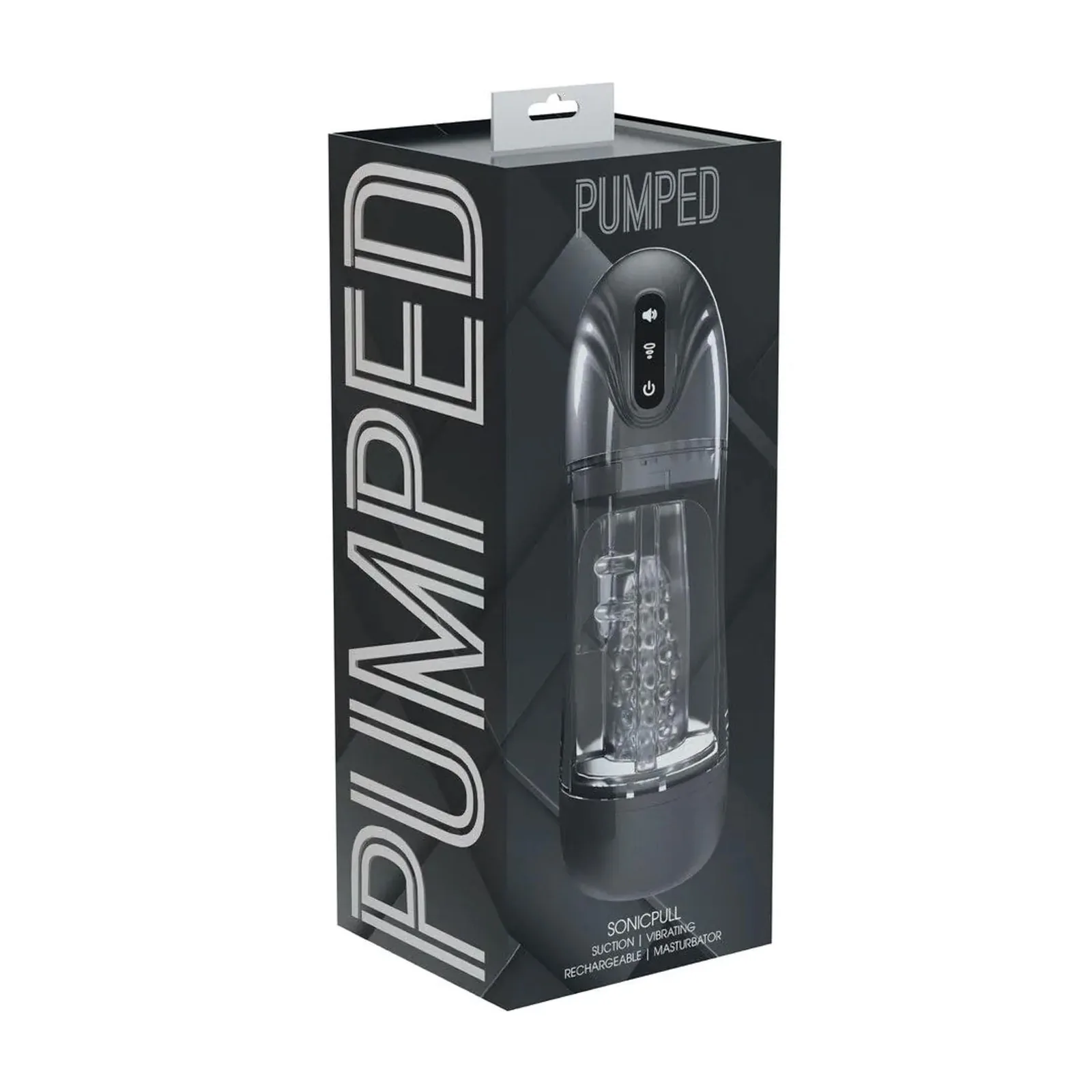SonicPull - Suction and Vibration Masturbator Pump - Multimedia Enhanced - Gun Metal - Image 2