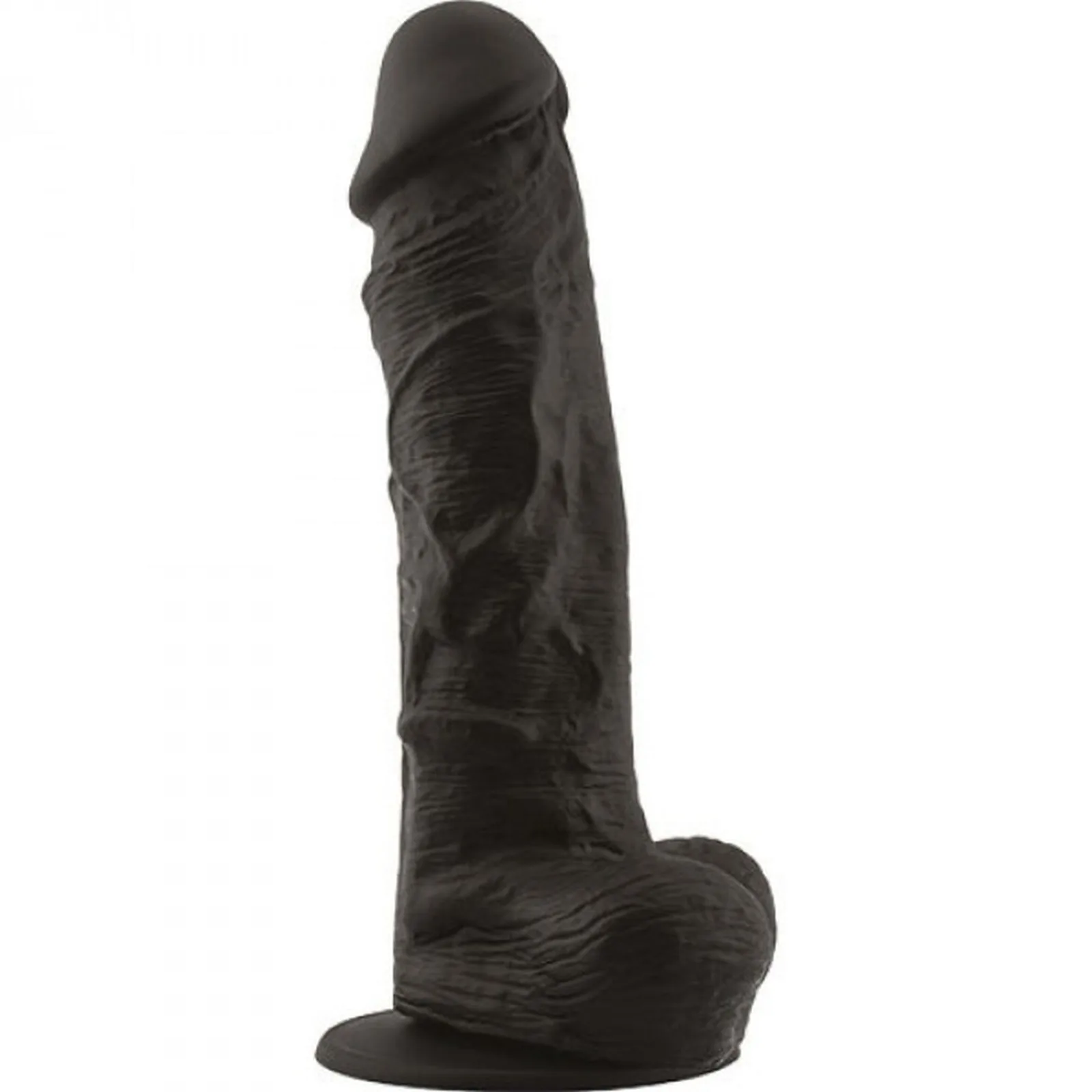 Real Safe Big Arm Black — realistic silicone dildo with suction cup