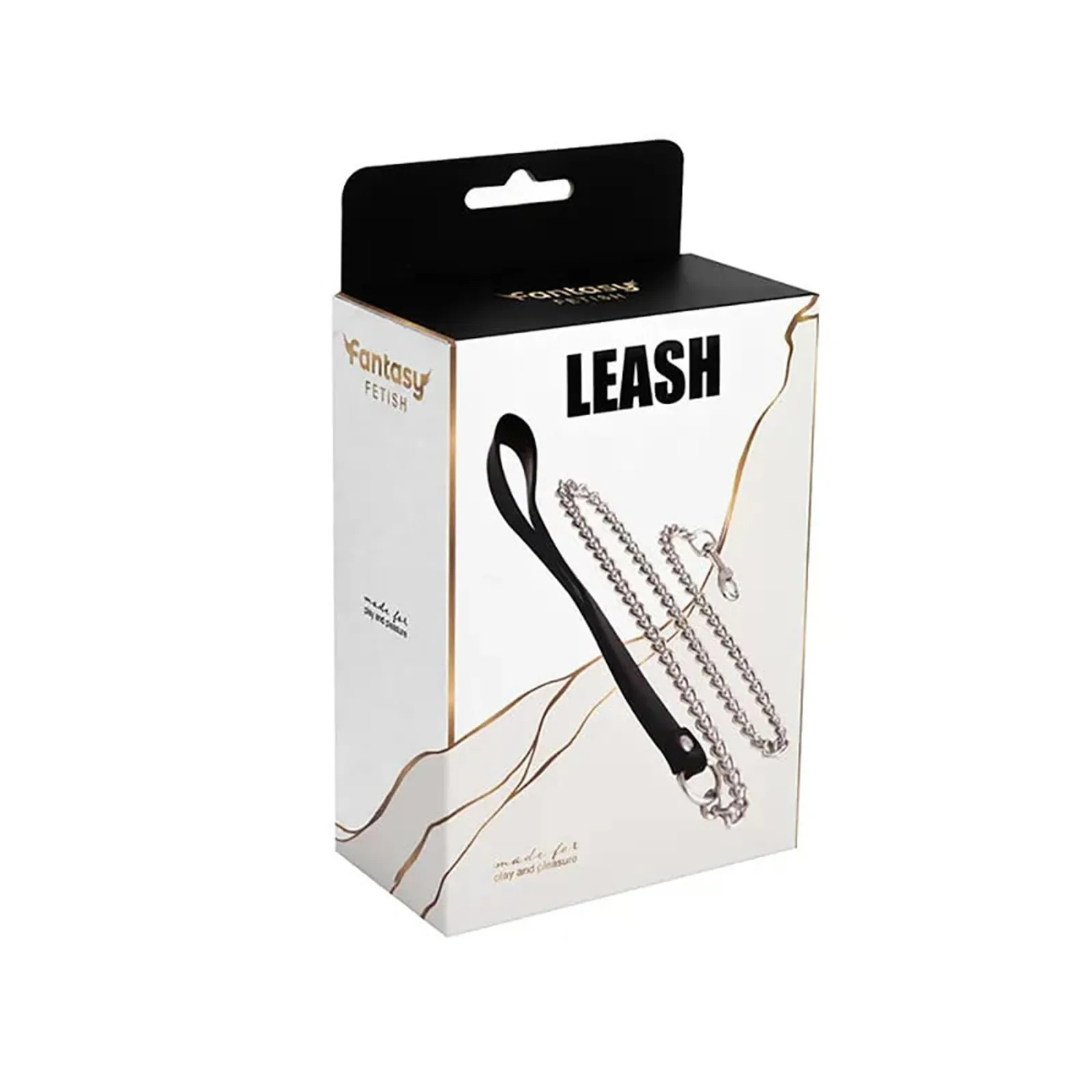 Metal and leather chain leash - Image 2
