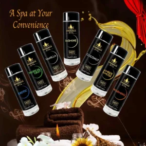 HOT Massage Oil Amber & Musk — massage oil, 100 ml