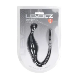 Levelz Silicone Cockring with Prostate Stimulator L