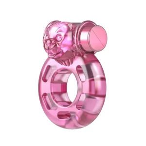 Baile Vibrating Cock Ring Bear Pink