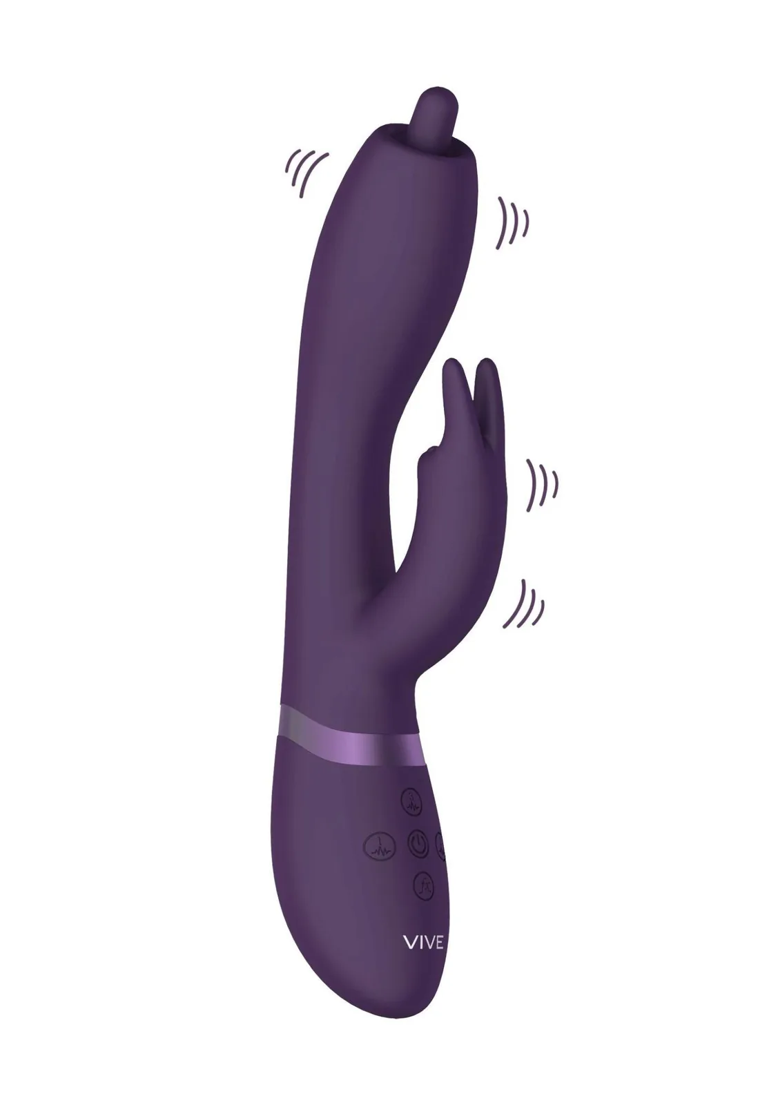 Vive Nilo Pinpoint Rotating G-spot Rabbit — Purple Vibrator