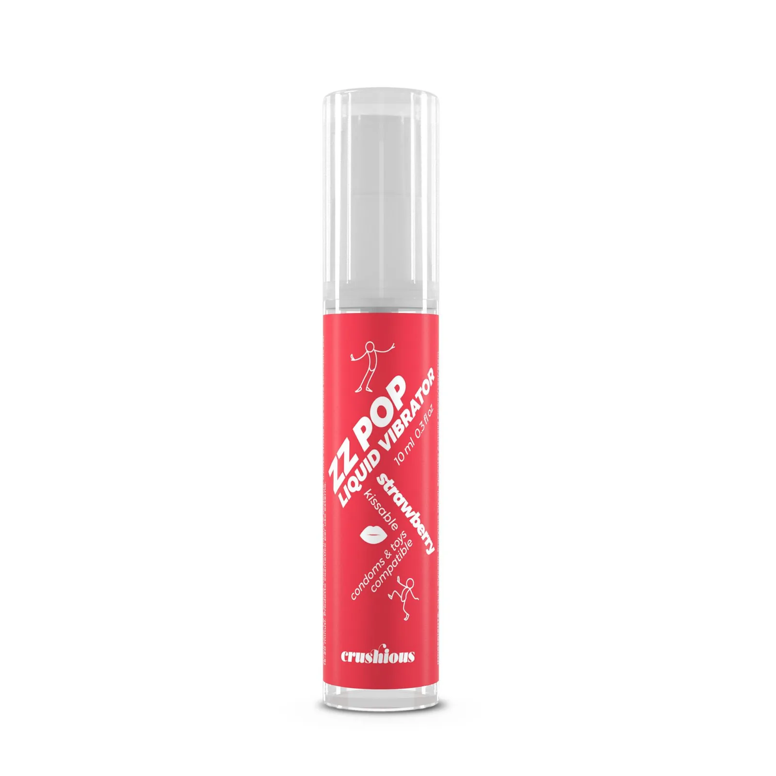 CRUSHIOUS ZZ POP LIQUID VIBRATOR STRAWBERRY AROMA 10ML - Image 2