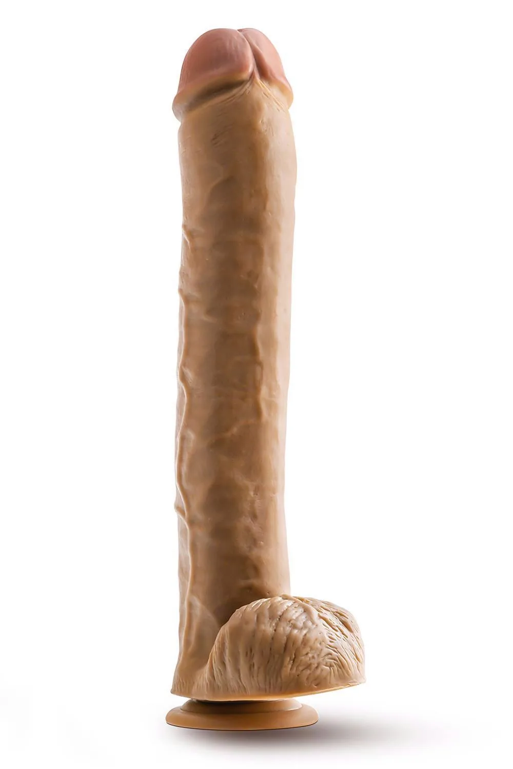 DR. SKIN DR. MICHAEL 14 INCH DILDO WITH BALLSTANLarger and longer than averageSuction cup baseHand sculpted realistic detailsMade of non porous PVCContains no fragrances, phthalates, paraffins or latexLength 14 inch / 35,5 cmInsertable length 11.5 inch / 29,2 cmWidth 2.5 inch / 6,3 cm - Image 2
