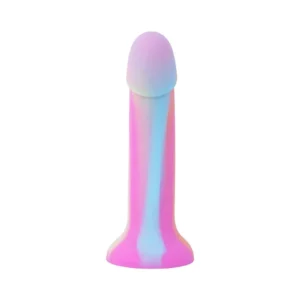 EasyToys Candy Swirl Pink Silicone Dildo