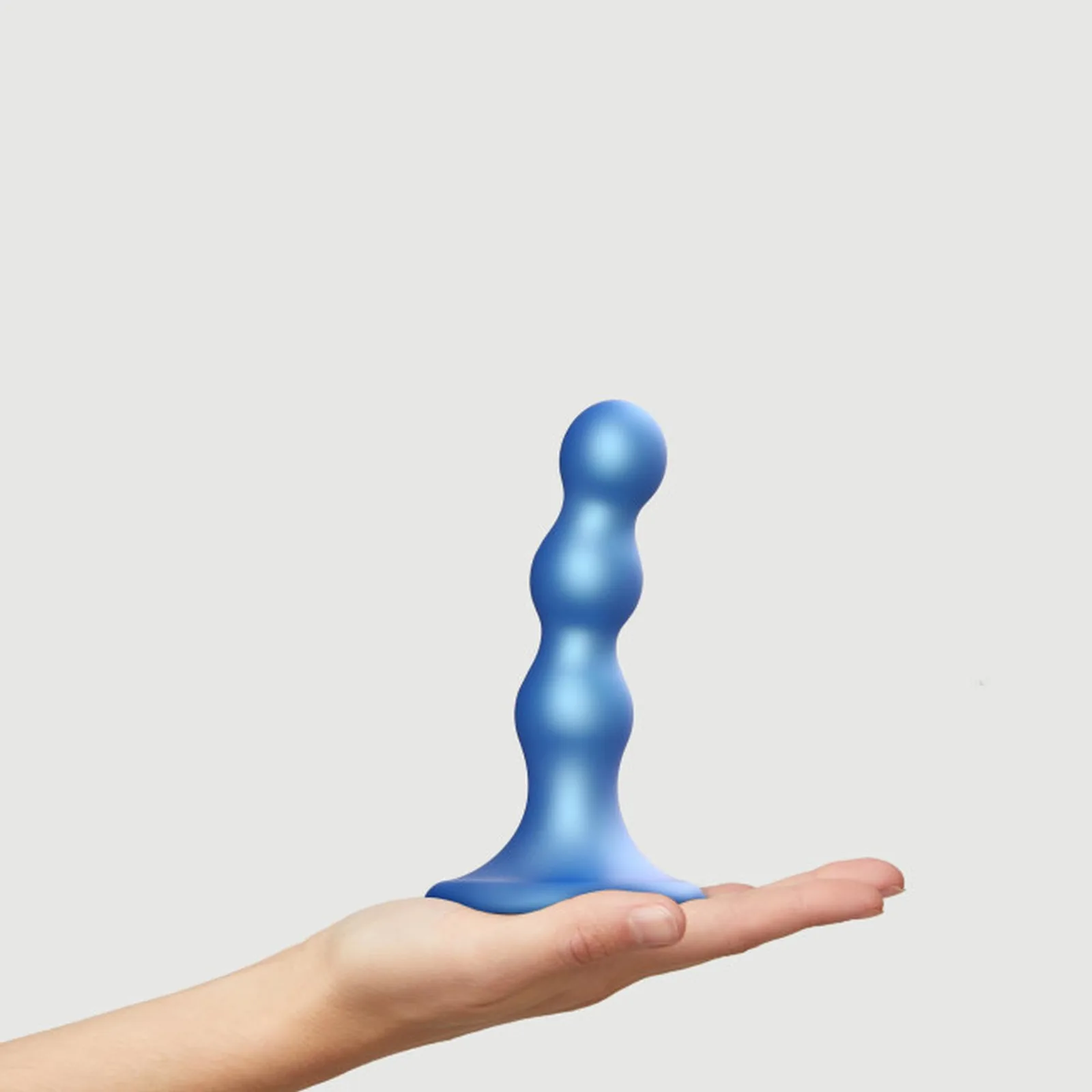 Dildo Plug Balls Metallic Blue - S - Image 3