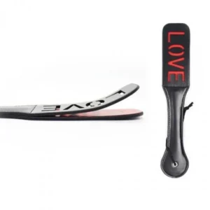 02-6cd7ace53031.webp Toyz4Lovers Double Spank Paddle Love — Leather Paddle