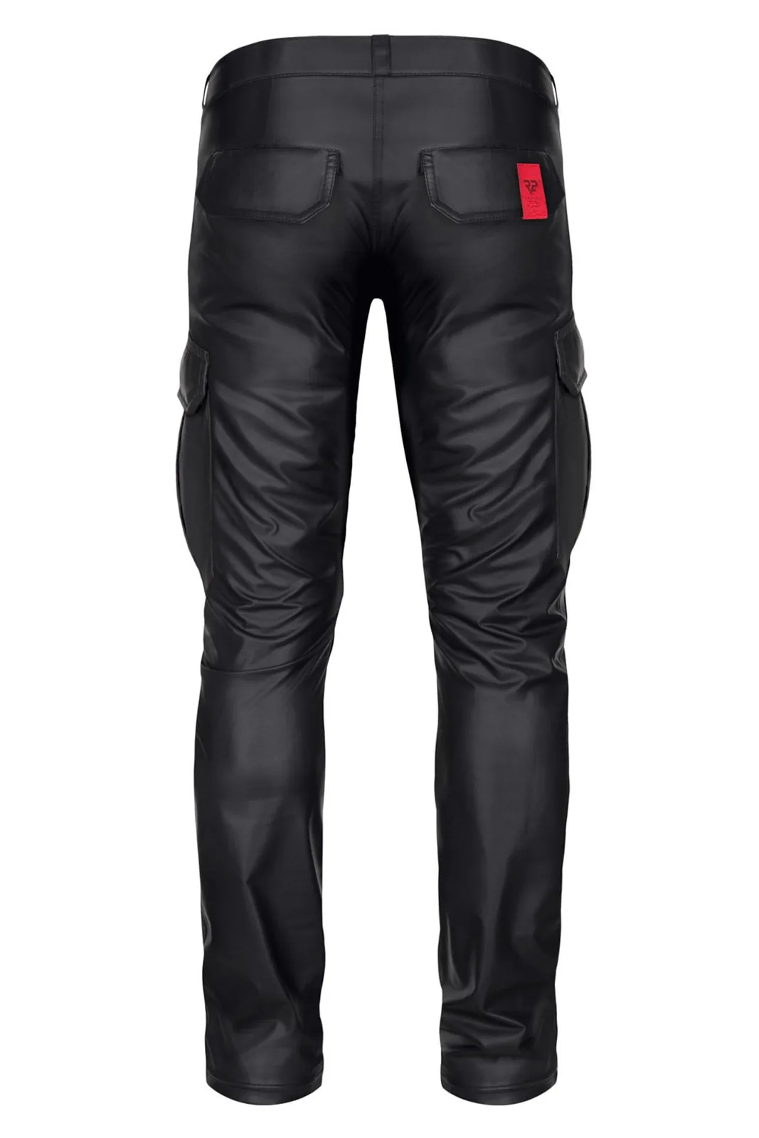 Regnes Fetish Planet RMMatteo001 — Black Wetlook Cargo Pants, Size S