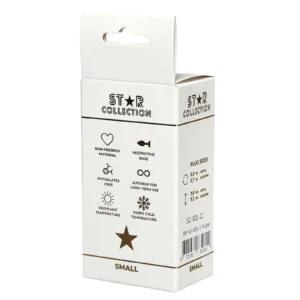 Star Collection Purple S - Purple Silicone Anal Plug with Rose Crystal
