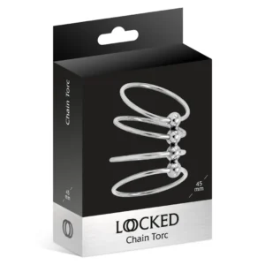 Locked Chain Torc steel cock ring 45 mm, size T2