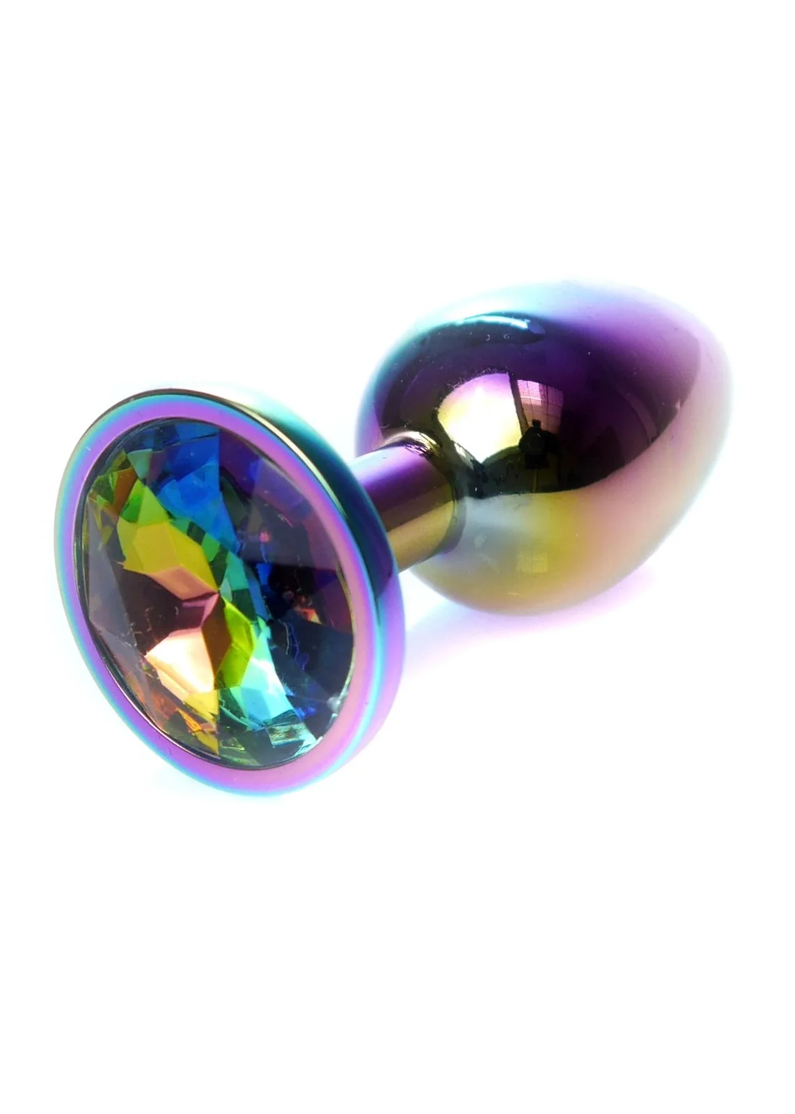 B - Series HeavyFun Plug-Jewellery Multicolour PLUG Clear — Stainless Steel Anal Plug
