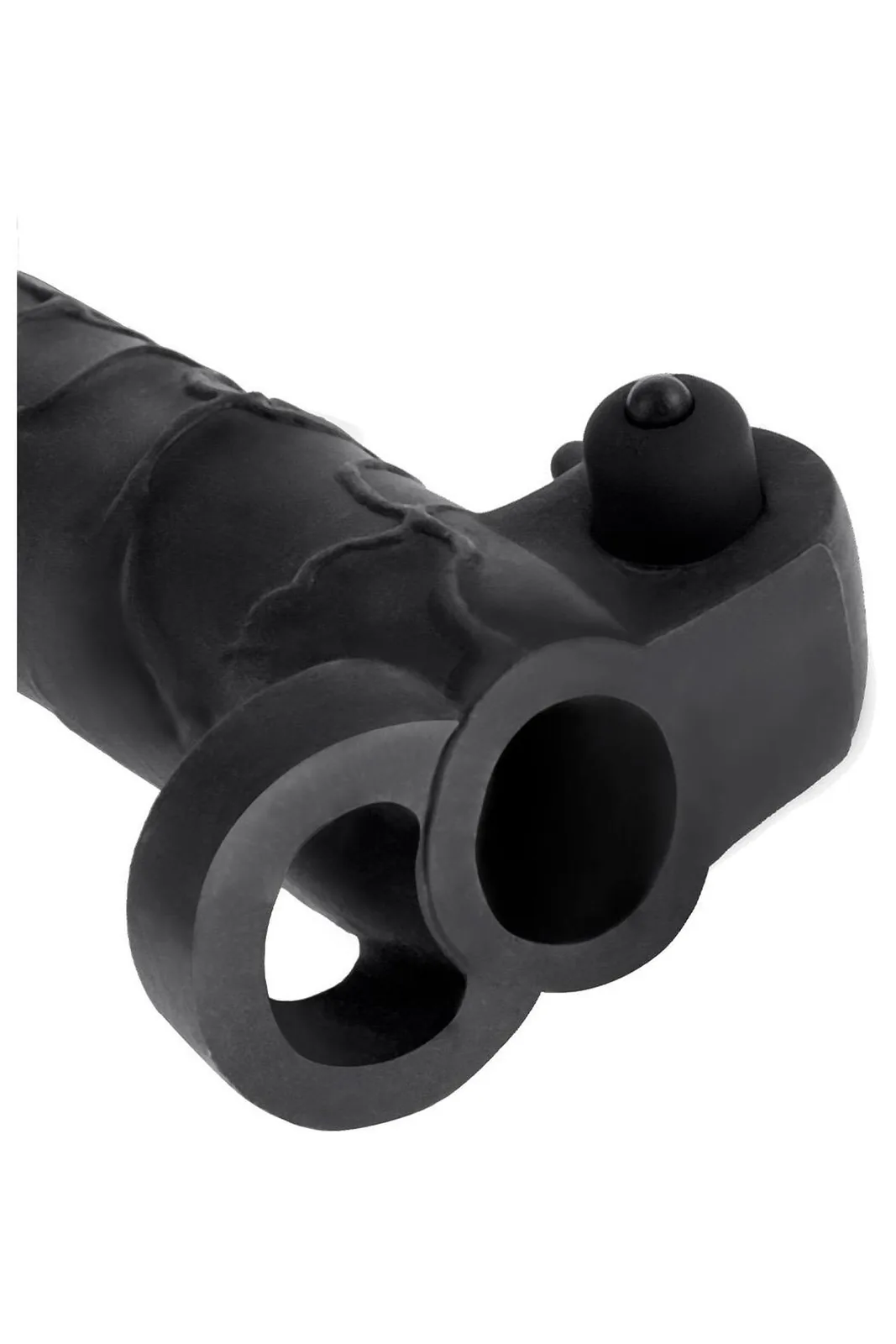 Pipedream Fantasy X-Tensions Vibrating Real Feel — 2-inch extender, black