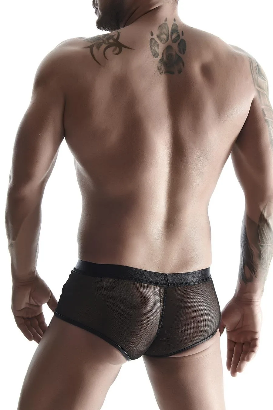Men's Wetlook Shorts with Elastic Mesh XXL - Image 3