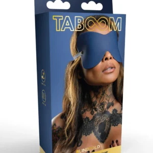 Taboom Silicone Mask Blue — Blue Silicone BDSM Eye Mask