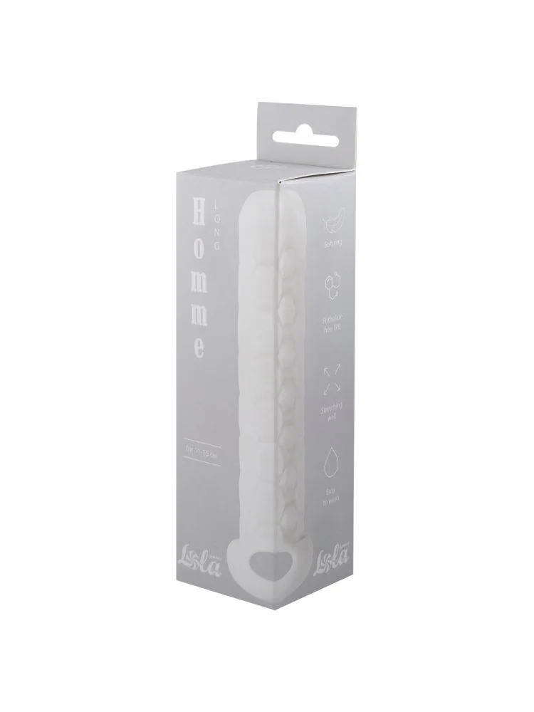 Long White Men's Penis Sleeve for 11-15 cm - Image 2