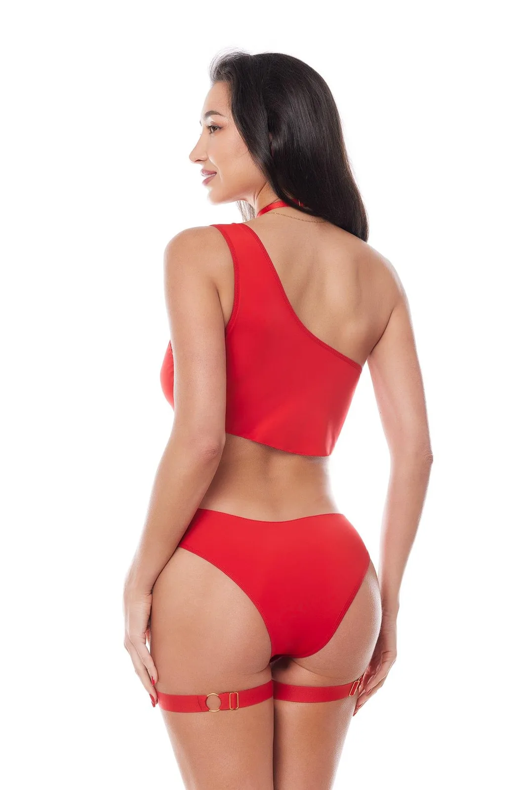 KORA One-Shoulder Bodysuit Red XXL/XXXL - Image 3