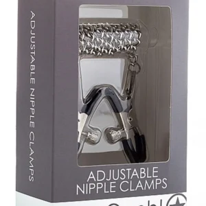 Ouch! Adjustable Metal Nipple Clamps with Chain