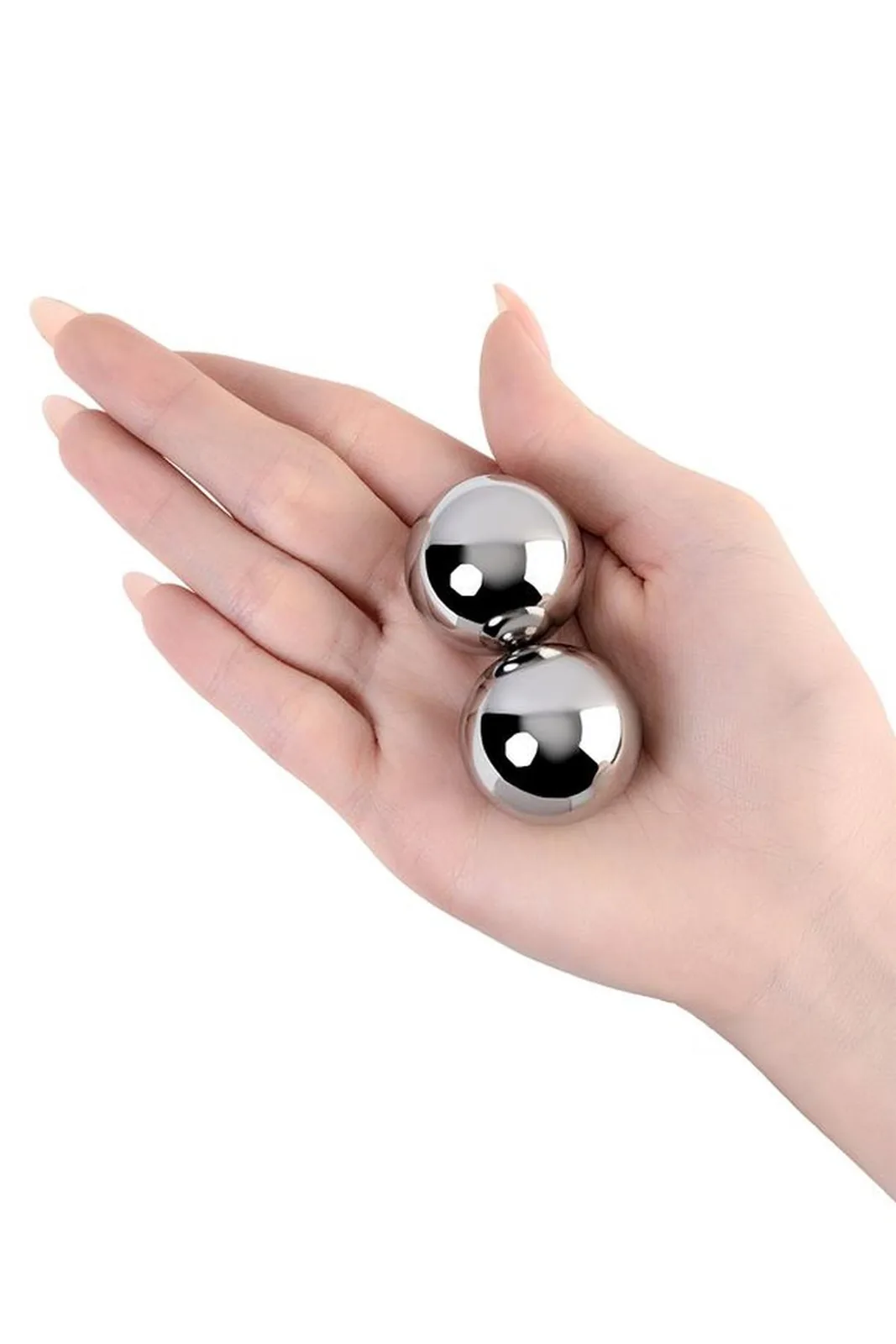 Metal vaginal balls by TOYFA, metal, silver, Ø 3 cm - Image 2