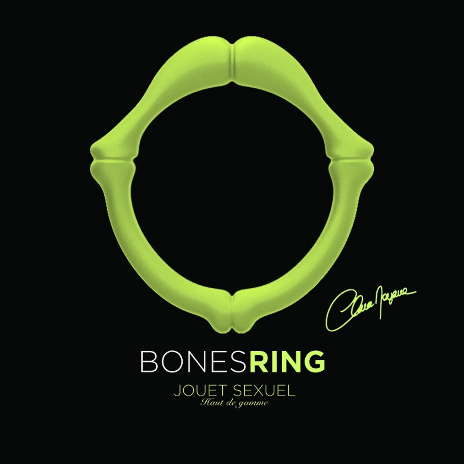Clara Morgane Bones Ring Phosphorescent — glow-in-the-dark erection ring