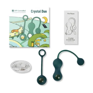 Magic Motion Crystal Duo — Smart Kegel Trainer with Weight Set