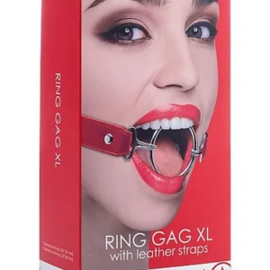 Ouch! Ring Gag XL — Leather and Metal Ring Gag
