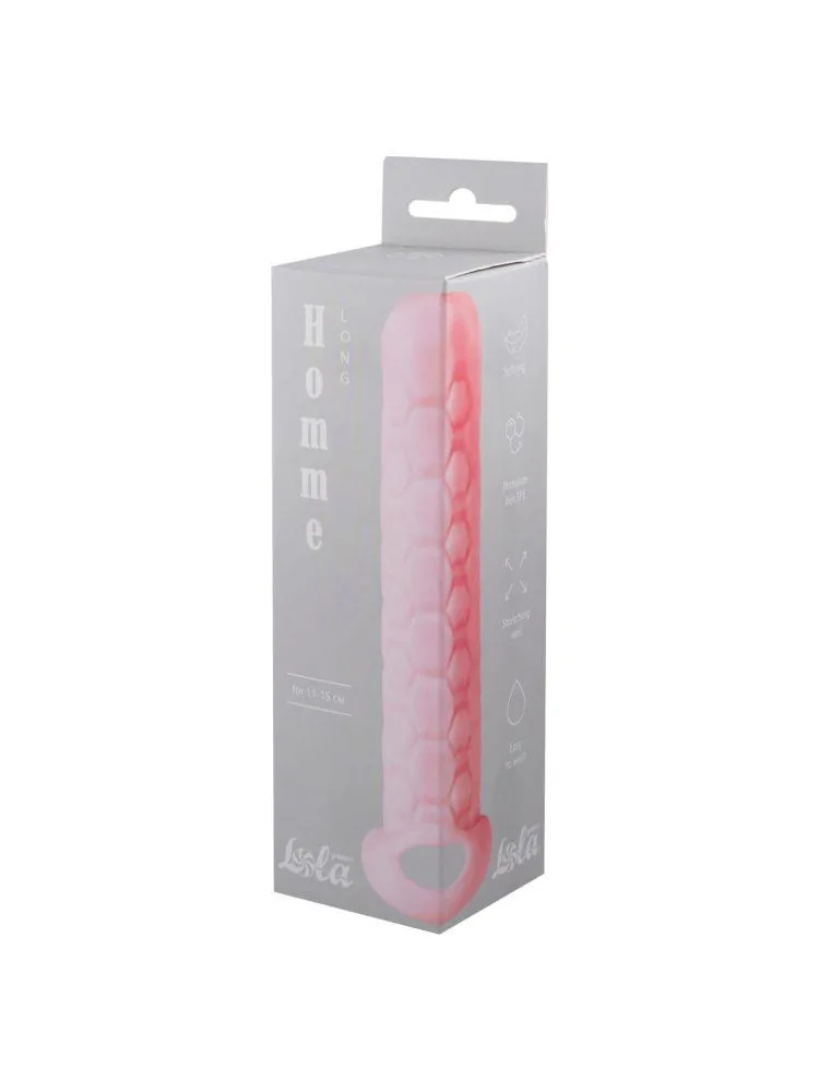 Long Pink Male Penis Sleeve for 11-15 cm - Image 2
