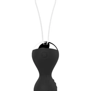 B - Series Magic Vibrating Silicone Kegel Balls with USB and Remote Control, Black