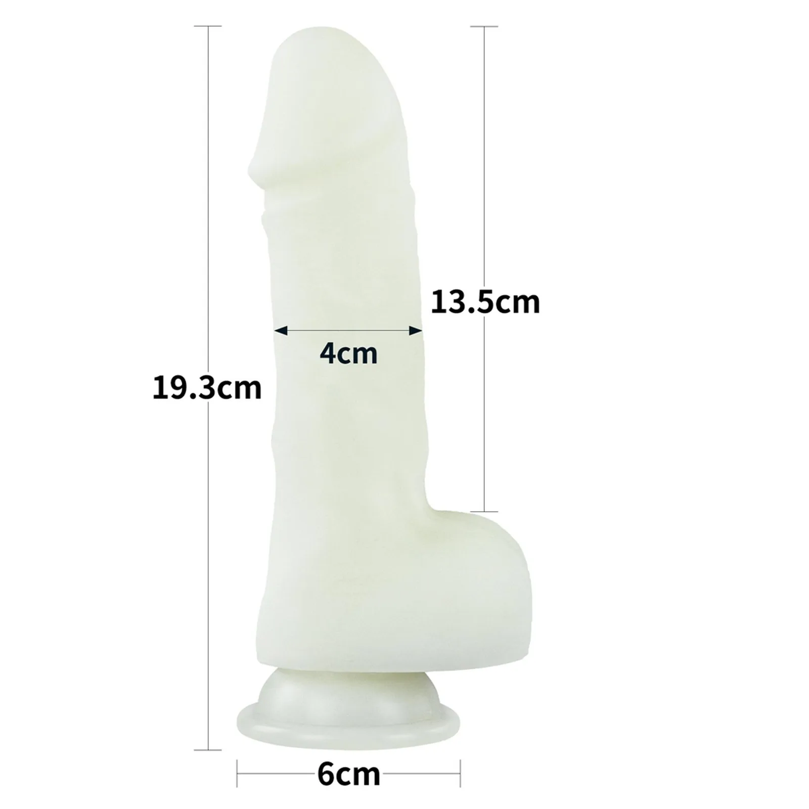 Lovetoy Lumino Play Dildo with Rounded Tip and Glow-in-the-Dark Effect