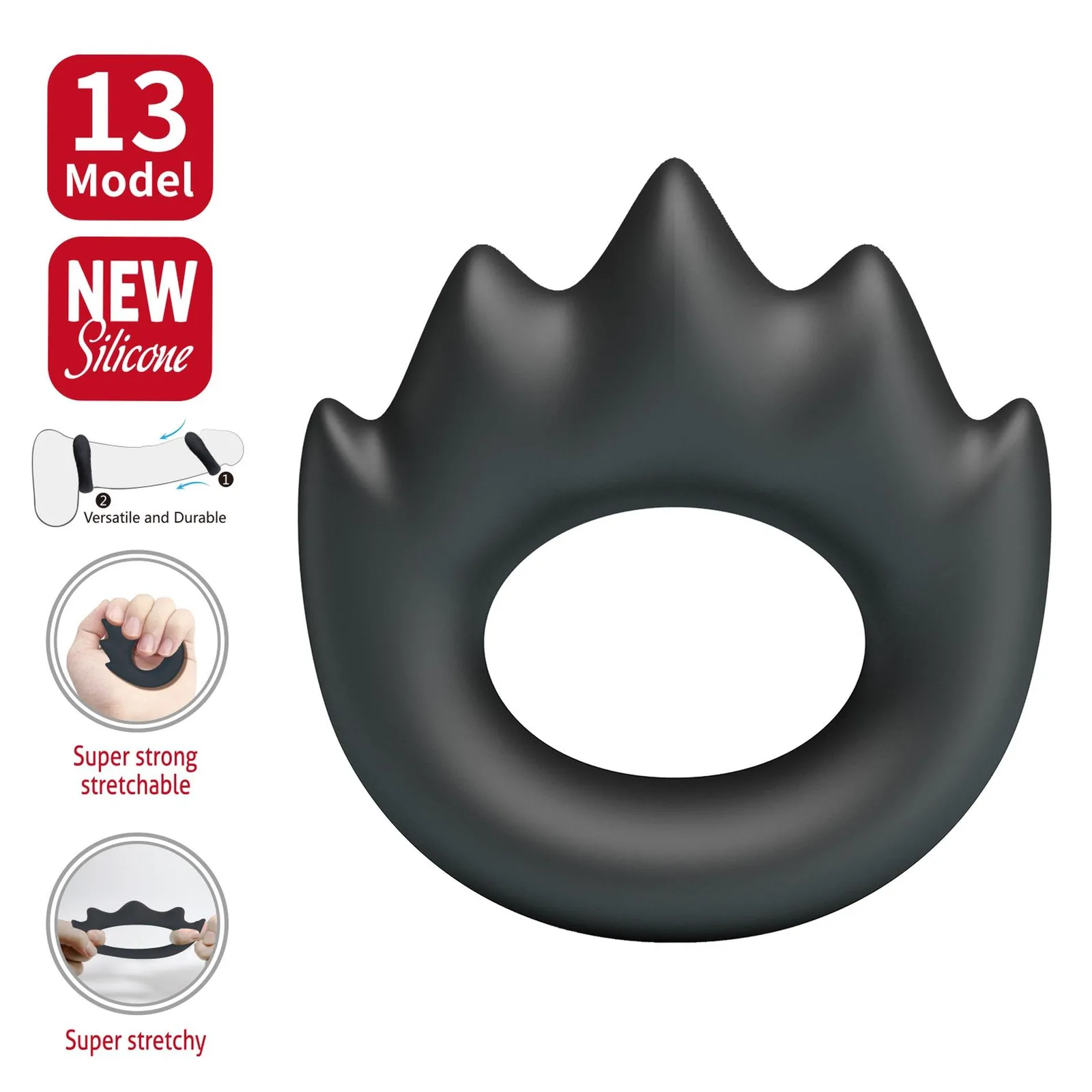 Crazy Bull HABERT — Soft Silicone Erection Ring